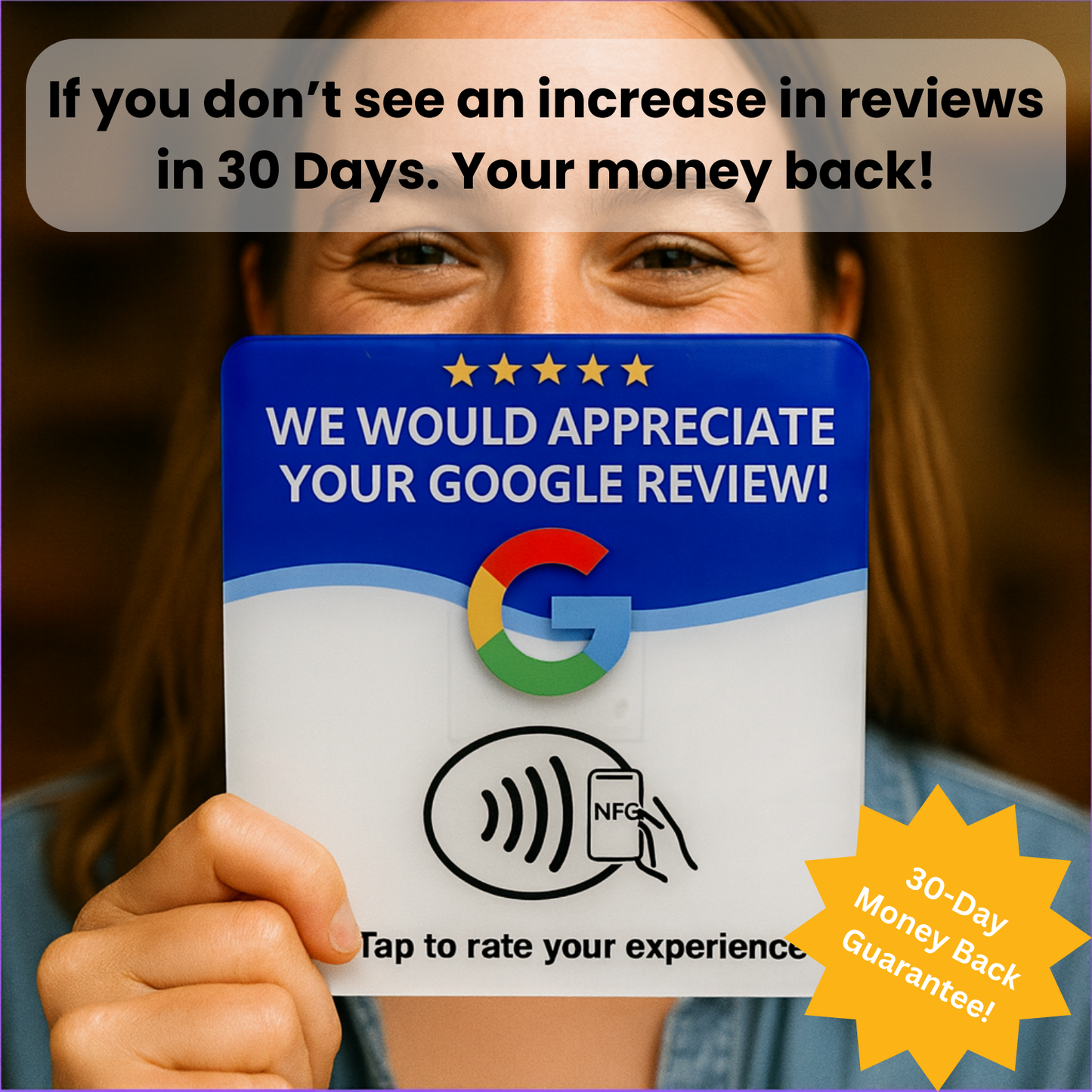NFC Google Review Plaque